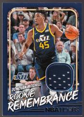 Donovan Mitchell #RR-DMU Basketball Cards 2022 Panini Hoops Rookie Remembrance Prices