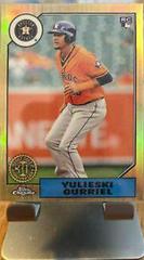Yulieski Gurriel [Orange Refractor] Baseball Cards 2017 Topps Chrome 1987 Prices