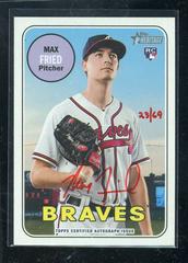 Max Fried [Red Ink] #MF Baseball Cards 2018 Topps Heritage Real One Autographs Prices