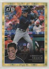 Christian Yelich [Gold] #AA13 Baseball Cards 2019 Panini Donruss Action All Stars Prices