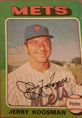 Jerry Koosman Baseball Cards 1975 Topps Prices