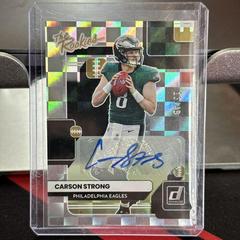 Carson Strong [Autograph] Football Cards 2022 Panini Donruss The Rookies Prices