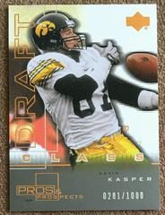 Kevin Kasper #132 Football Cards 2001 Upper Deck Pros & Prospects Prices