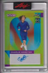 Charlie Webster Soccer Cards 2022 Leaf Vivid Autographs Prices