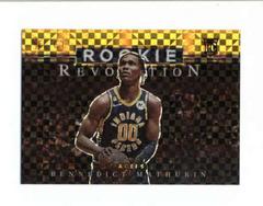 Bennedict Mathurin [Gold] #9 Basketball Cards 2022 Panini Select Rookie Revolution Prices