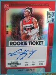 Corey Kispert [Autograph Red] Basketball Cards 2021 Panini Contenders Optic Prices