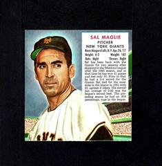 Sal Maglie Baseball Cards 1952 Red Man Tobacco Prices
