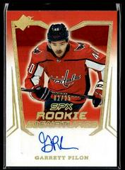 Garrett Pilon [Gold] Hockey Cards 2021 SPx Rookie Signatures Prices