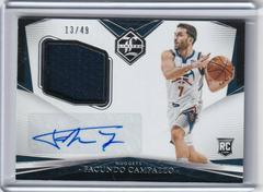 Facundo Campazzo Basketball Cards 2020 Panini Chronicles Limited Rookie Jersey Autographs Prices