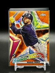 Wander Franco [Orange] Baseball Cards 2022 Topps Chrome Logofractor Future Stars Prices