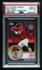 Mike Trout [Green] Baseball Cards 2018 Topps Chrome 1983 Prices
