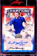 Wayne Rooney [Red White Blue Crystal] Soccer Cards 2022 Leaf Metal Champions Autographs Prices
