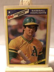 Jose Canseco #12 Baseball Cards 1987 Topps Woolworth Highlights Prices