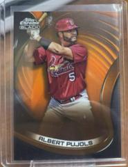 Albert Pujols [Orange] #13 Baseball Cards 2022 Topps Chrome Black Prices
