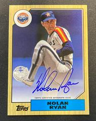 Nolan Ryan #87BA-NR Baseball Cards 2022 Topps 1987 Autographs Prices