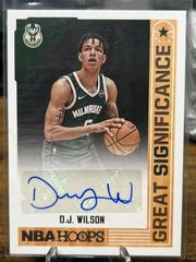D.J. Wilson Basketball Cards 2017 Panini Hoops Great Significance Autographs Prices