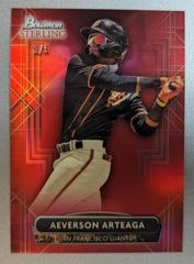 Aeverson Arteaga [Red] #BSP-56 Baseball Cards 2022 Bowman Sterling Prices