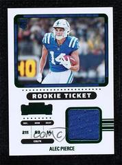 Alec Pierce [Emerald] Football Cards 2022 Panini Contenders Rookie Ticket Swatches Prices