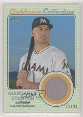 Giancarlo Stanton [Gold] #GST Baseball Cards 2017 Topps Heritage Clubhouse Collection Relics Prices