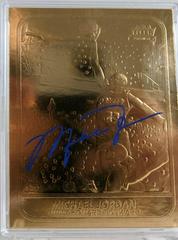 Michael Jordan [Blue Signature] Basketball Cards 1997 Fleer 23KT Gold Prices
