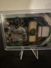 Bryce Harper [Green] Baseball Cards 2023 Topps Tribute Triple Relics Prices