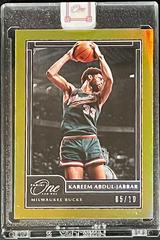 Kareem Abdul Jabbar [Gold] Basketball Cards 2020 Panini One and One Prices