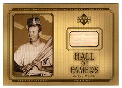 Mickey Mantle Baseball Cards 2001 Upper Deck Hall of Famers Cooperstown Collection Bat Prices