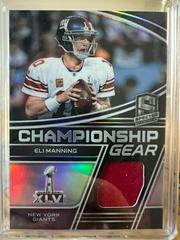 Eli Manning Football Cards 2022 Panini Spectra Championship Gear Prices