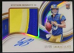 Stetson Bennett IV [Gold] #26 Football Cards 2023 Panini Immaculate Signature Patch Rookie Prices