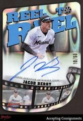 Jacob Berry [Lava] #RTR-JB Baseball Cards 2023 Bowman's Best Reel to Die Cut Autographs Prices