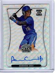Armando Cruz [Silver Wave] #BA-AC2 Baseball Cards 2020 Leaf Metal Draft Autographs Prices
