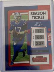 Josh Allen [Red Zone] Football Cards 2021 Panini Contenders Prices