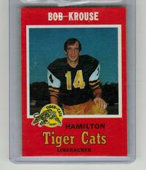 Bob Krouse Football Cards 1971 O Pee Chee CFL Prices