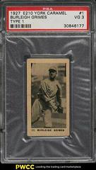 Burleigh Grimes #1 Baseball Cards 1927 E210 York Caramel Type 1 Prices