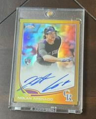 Nolan Arenado [Gold Refractor] #78 Baseball Cards 2013 Topps Chrome Prices