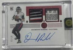 Desmond Ridder [Cap Patch Autograph Ruby] #124 Football Cards 2022 Panini Encased Prices