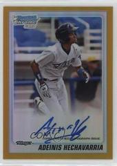 Adeinis Hechavarria [Gold Refractor Autograph] #BCP198 Baseball Cards 2010 Bowman Chrome Prospects Prices