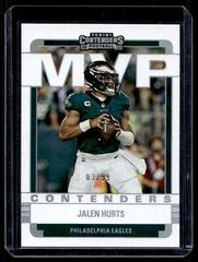 Jalen Hurts [Silver] Football Cards 2022 Panini Contenders MVP Prices