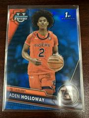 Aden Holloway [Blue Wave] #10 Basketball Cards 2023 Bowman Chrome University Prices