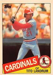 Tito Landrum Baseball Cards 1985 Topps Tiffany Prices