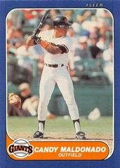 Candy Maldonado #U-71 Baseball Cards 1986 Fleer Update Prices