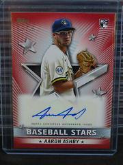 Aaron Ashby [Red] Baseball Cards 2022 Topps Baseball Stars Autographs Prices