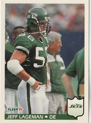 Jeff Lageman #307 Football Cards 1992 Fleer Prices