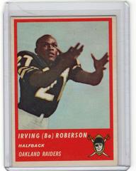 Irving Roberson Football Cards 1963 Fleer Prices