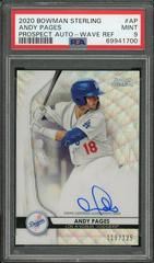 Andy Pages [Wave Refractor] #AP Baseball Cards 2020 Bowman Sterling Prospect Autographs Prices