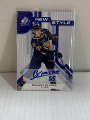 Brandt Clarke [Blue Autograph] #NS-BC Hockey Cards 2021 SP Game Used CHL New Style Prices