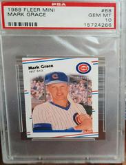 Mark Grace Baseball Cards 1988 Fleer Mini Prices