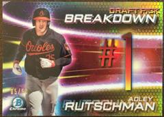 Adley Rutschman [Gold Refractor] #BSB-AR Baseball Cards 2019 Bowman Draft Chrome Pick Breakdown Prices