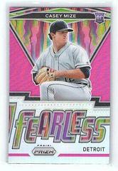 Casey Mize [Pink Prizm] #FR-1 Baseball Cards 2021 Panini Prizm Fearless Prices