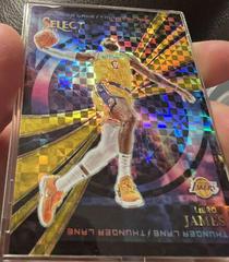 LeBron James [Gold] #2 Basketball Cards 2022 Panini Select Thunder Lane Prices